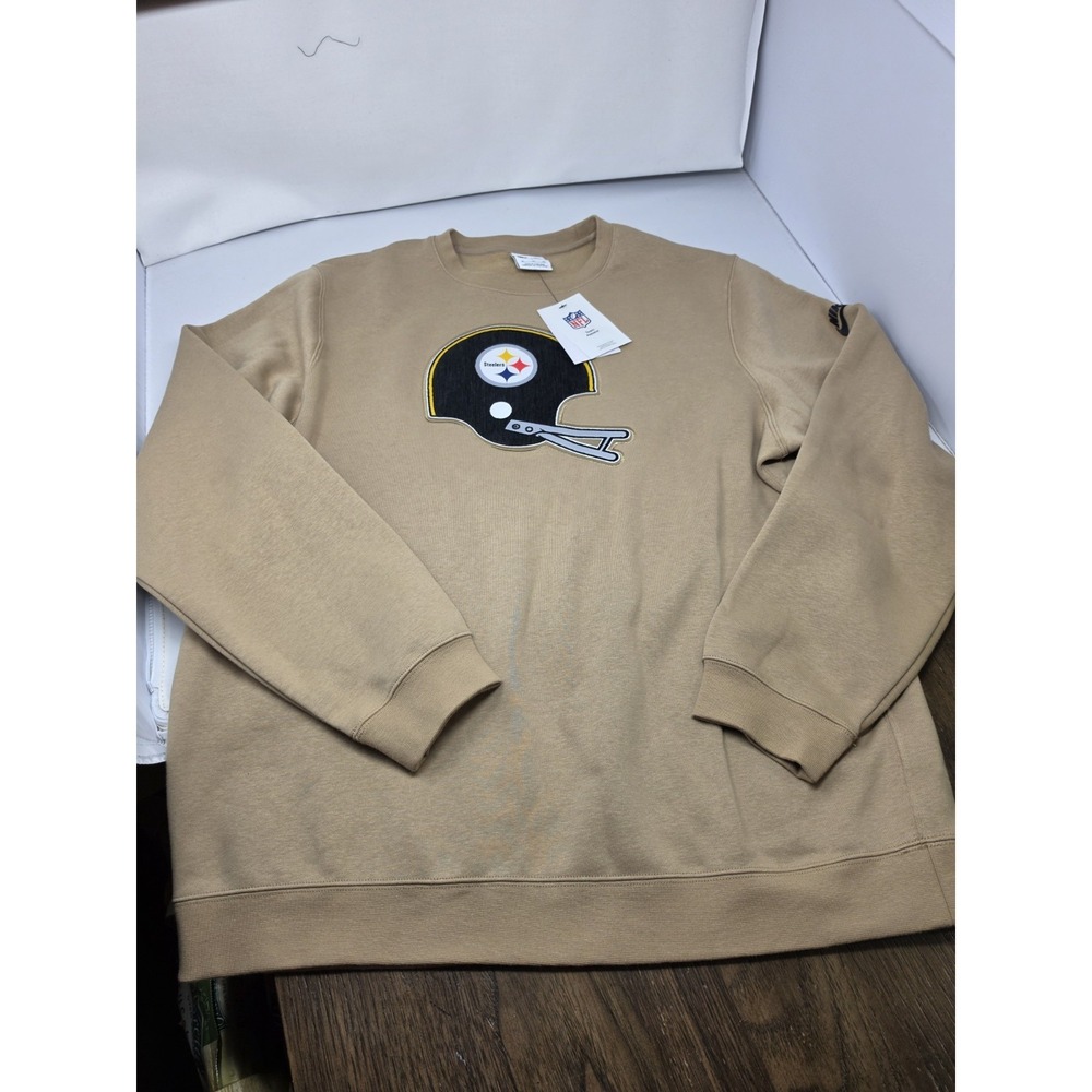 Nike Mens Pittsburgh Steelers Throwback Rewind Retro Club Sweatshirt Sz XL NWT